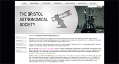 Desktop Screenshot of bristolastrosoc.org.uk
